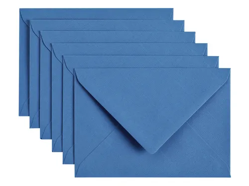 Envelop Papicolor C6 114x162mm Donkerblauw Gegomd