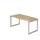 In hoogte verstelbaar bureau,HxBxD 650-850x1600x800mm,blad eiken