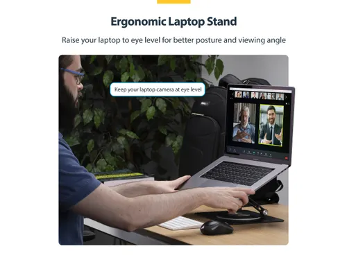 Draaibare Laptopstandaard Zilver tot 5kg Laptops