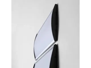 OUTLET Deurbord A3 Curved Aluminium Zwart - 3