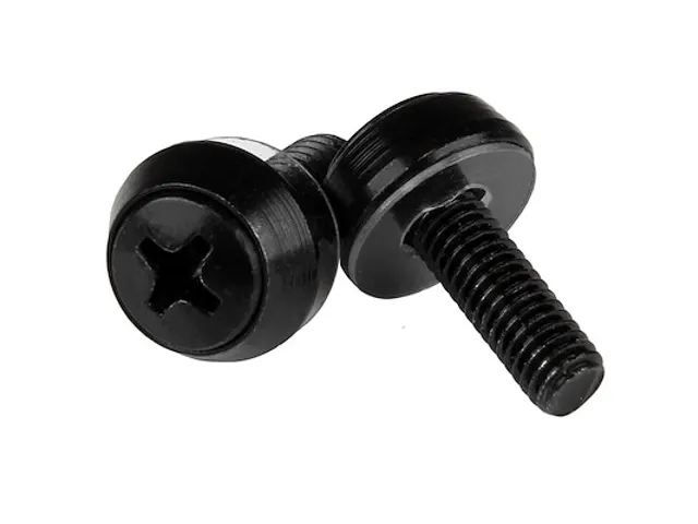 M5 x 12mm schroeven voor server rack en kast zwart 50 stuks pak