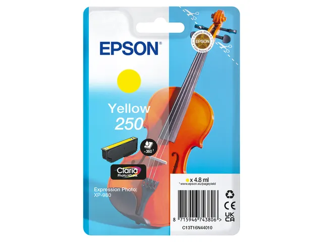 Inktcartridge Epson 250 T16N44 geel