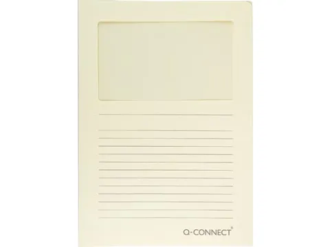 L-Map Met Venster A4 120 Grams 100 stuks Lichtgeel