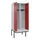 locker met bank,voor scheiding van kleding,HxBxD 2120x800x815mm,2vak