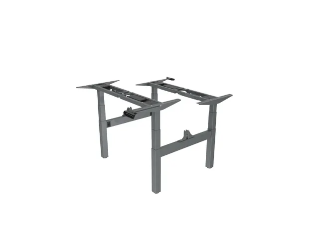 Elektrisch Verstelbaar Zit-Sta Frame Duo Bureau Grijs 180Cm