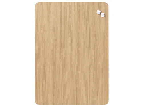 Glasmagneetbord Naga 50x70cm eiken afgeronde hoeken