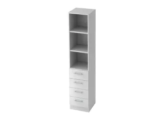 combikast,HxBxD 2004x406x420mm,3ordnerhoogte stelling,4lade(n) - 1