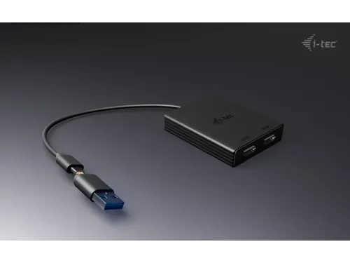 USB-A/USB-C Dual 4K/60 Hz DisplayPort Video Adapter