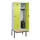 locker met bank,HxBxD 2120x800x815mm,2vak,vak B 400mm,draaigrendel