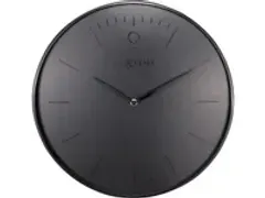 OUTLET Wandklok NeXtime Glamour Ø40cm metaal zwart streepaanduiding
