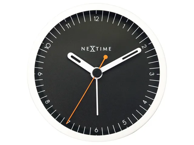 Wekker Nextime Small 9 cm zwart