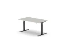 Elektrisch ihv bureau,HxBxD 650-1310x1800x900mm,blad lichtgrijs