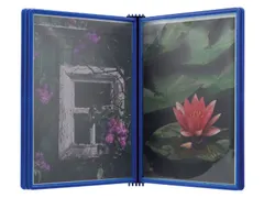 Wandelement Djois Flex-O-Frame A4 met 5 tassen blauw