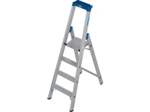 industriële ladder,eenzijdig,4treden m. R13-laag,treden met profiel