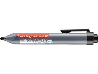 Whiteboardmarker edding 12 drukknop rond 1.5-3mm zwart - 1