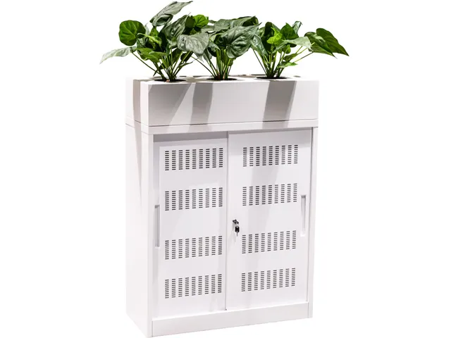 Euroseats Schuifdeurkast 105x90x40cm Wit