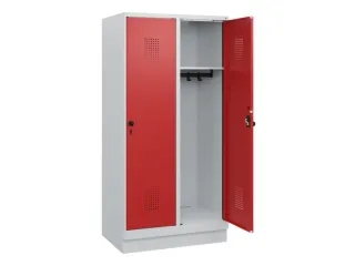 schoollocker,HxBxD 1630x800x500mm,2vak,vak B 400mm,draaigrendel,sokkel - 1