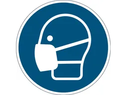 Verwijderbare vloersticker mondmasker