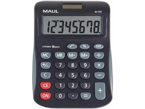 bureaurekenmachine MJ 550, junior, zwart