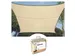 Waterdoorlatend Zonnezeil Vierkant 3.6x3.6m Champagne
