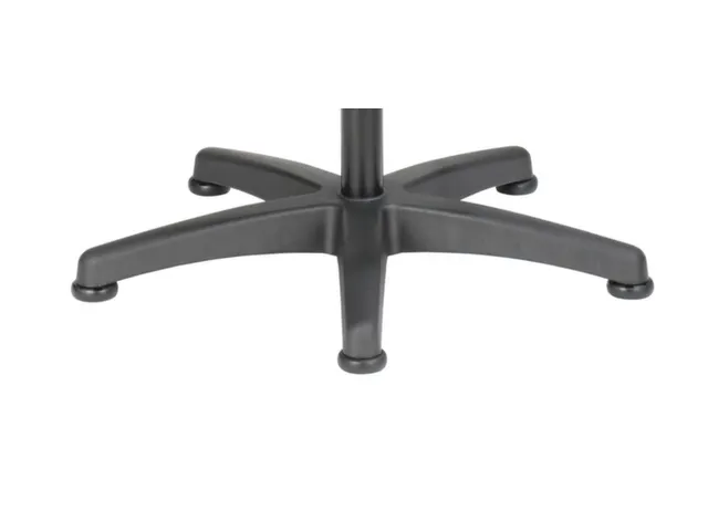 Hoge Werkstoel Ergo 25 580-850mmx440x410mm Zwart PU Glijders