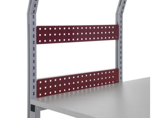 geperforeerde plaat,v. paktafel,HxBxD 100x800x30mm,schroefbaar,staal