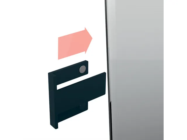 Support stylo S Sigel pour tableau en verre 75x94x51mm anthracite