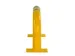 arceau de protection,p. int./ext.,HxlxP 350x750x195mm,acier,jaune/noir