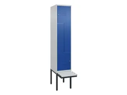 Z-garderobekast,HxBxD 2120x400x815mm,2vak,vak B 400mm,cil.-slot