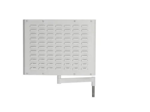 geperforeerde/sleufplaat,v. montagetafel,HxBxD 500x600x40mm,draaibaar