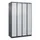 Z-garderobekast,HxBxD 1850x1200x500mm,vak B 150/300mm,cil.-slot