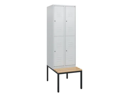 Dubbeldekse dekenkist,HxBxD 1950x600x815mm,2x2vak.,vak B 300mm