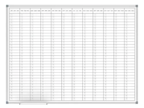 Magnetische Jaarplanner MAULstandard 90x120cm