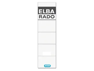 Rug-insteekkaart Elba Rado breed 44x159mm wit 10 stuks - 1