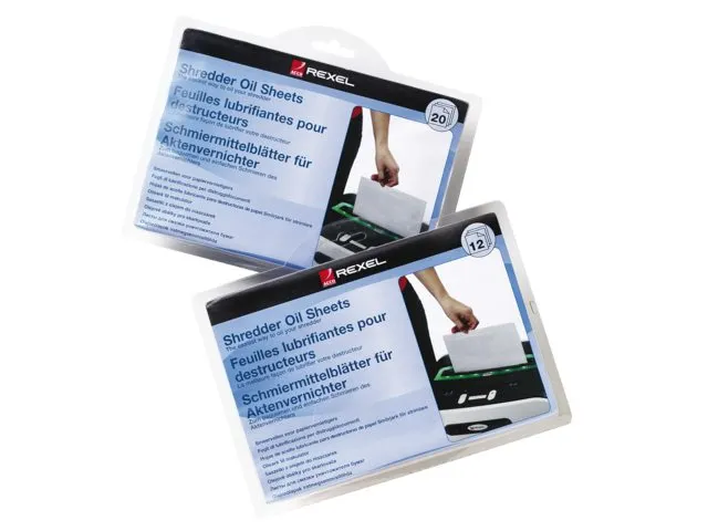 Olie voor papiervernietiger sheet Rexel 20vel