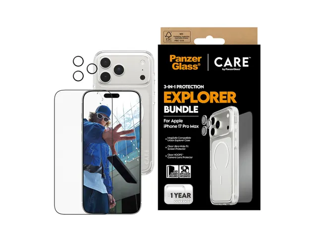 PanzerGlass | CARE by Flagship 3-in-1 Urban Explorer Bundle iPho