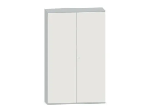 Kantoorkast 1920x1000x430mm Decor Romp Lichtgrijs Decor Front Wit