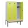 locker met bank,HxBxD 1950x1200x815mm,3vak,vak B 400mm,cilinderslot