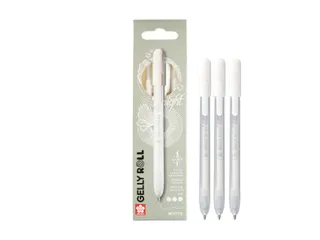 Gelschrijver Sakura Gelly Roll Classic 08 klikfunctie set à 3 wit - 5