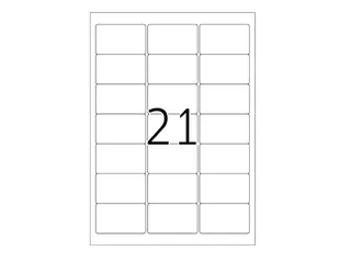 Xerox Multi-use Labels wit permanent 38x63mm 003R96298 2100 stuks - 2