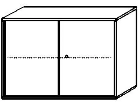 kantoorkast HxBxD 770x1000x430mm romp onyxgrijs decor front onyxgrijs