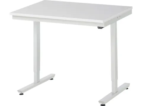Werkbank elektrisch hoogte verstelbaar 720-1120x1000x800mm wit RAL7035