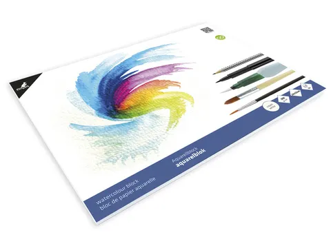 blok aquarelpapier Kangaro 32x24cm 300gr 16 vel roomwit