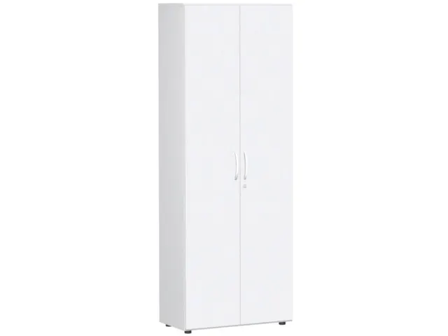 kantoorkast,HxBxD 2160x800x420mm,5xhouten vloer,6ordnerhoogte,romp wit