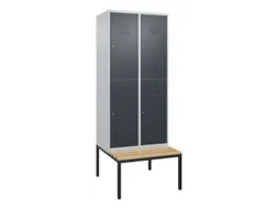 Dubbeldekse dekenkist,HxBxD 2120x800x815mm,2x2vak.,vak B 400mm