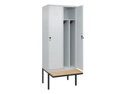 locker voor scheiding van kleding,HxBxD 2120x800x815mm,2vak
