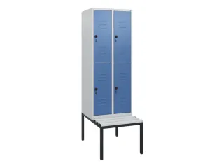 Dubbeldekse dekenkist,HxBxD 1950x600x815mm,2x2vak.,vak B 300mm - 1
