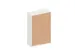 schuifdeurkast,HxBxD 1540x1000x430mm,decor romp wit,decor front beuken
