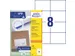 Etiquette Avery Zweckform 3427 105x74mm blanc 800 pièces