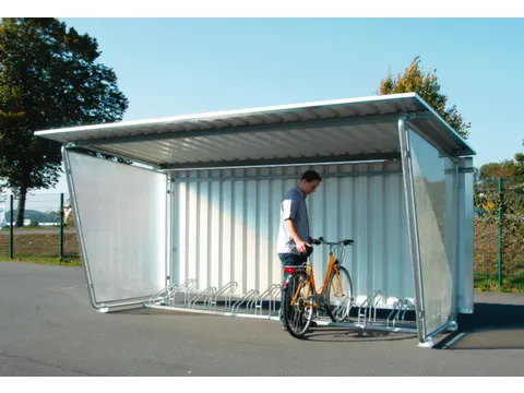 Zijwand,V. Overdekte Fietsenstalling,Aanbouw Links,Wand Polyester